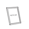 Azar Displays 8"x10" Vertical/Horizontal Snap Frame for Counter or Wall Display, PK10 300207-SLV